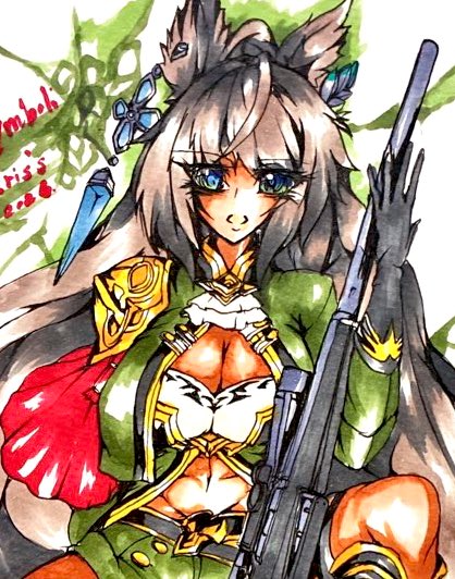 クリスの新作お誕生日絵なんとか描けた…🌿 