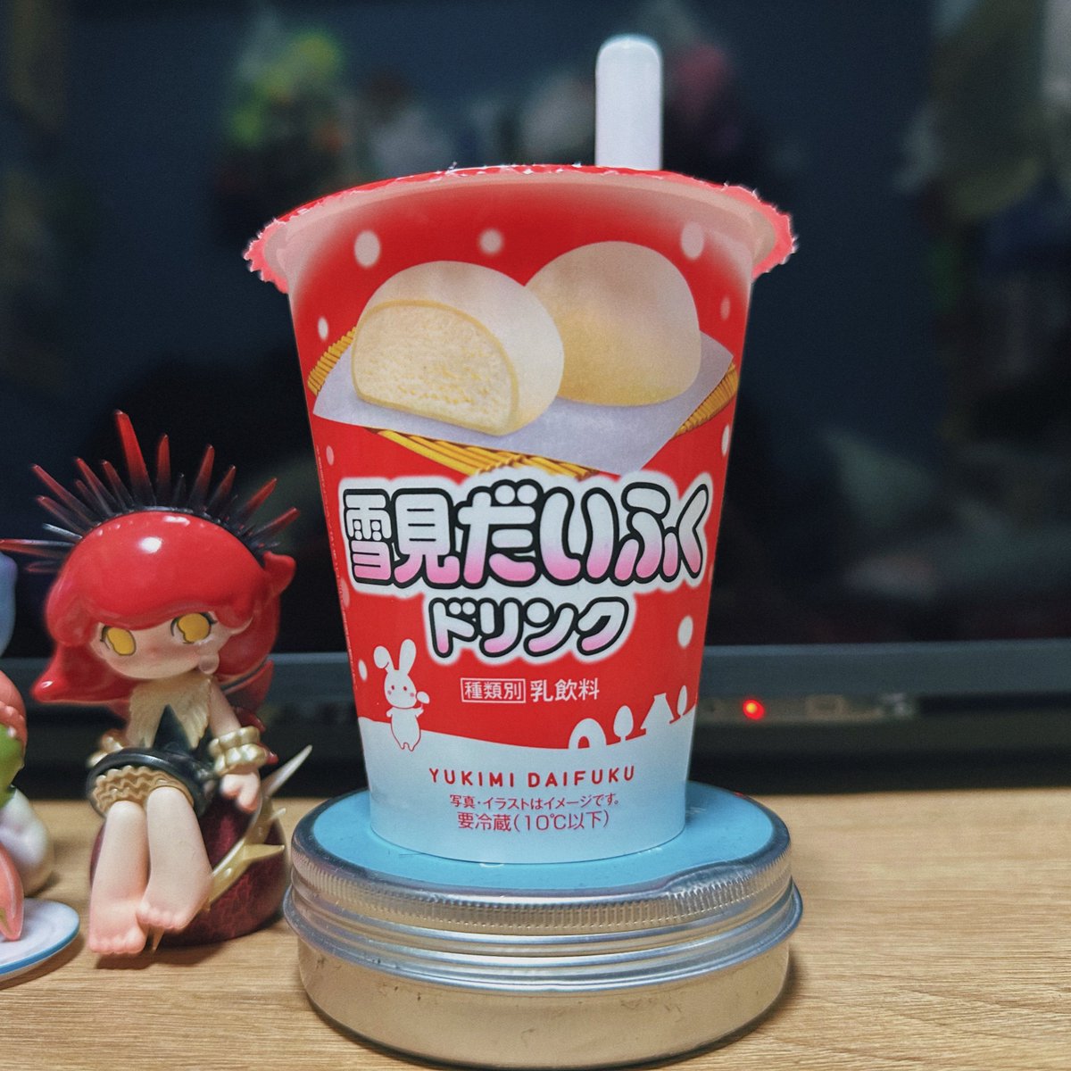 雪見だいふくを刻んで溶かした味