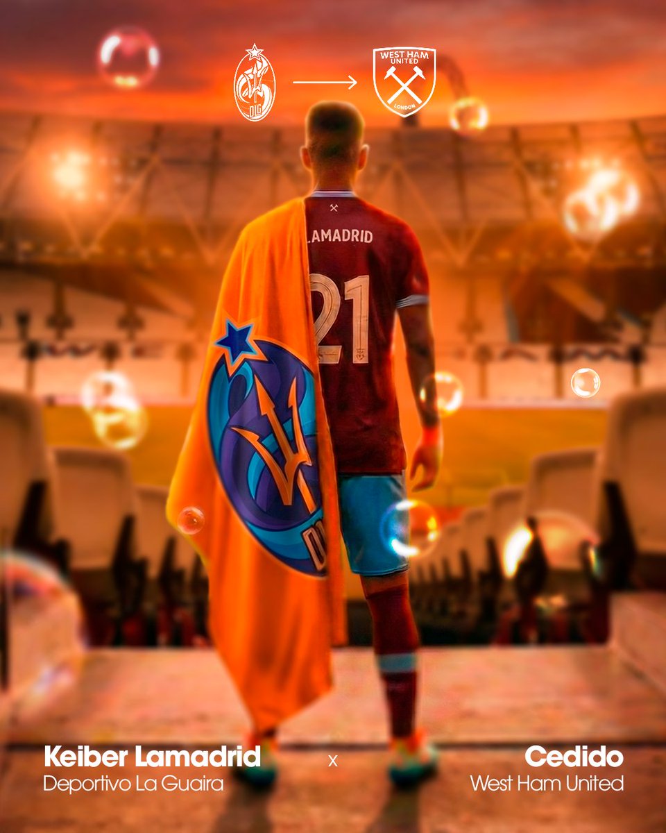 DvoLaGuaira's tweet photo. ¡De Caracas a Londres! 🍊🔥

El Deportivo La Guaira anuncia la cesión con opción a compra de su atacante, Keiber Lamadrid, al West Ham United FC, de la Premier League inglesa. 🏴󠁧󠁢󠁥󠁮󠁧󠁿

¡Siempre supimos que estabas para grandes cosas, ‘Lama'! ¡Muchos éxitos! 🧡

#SiempreNaranja https://t.co/S4ijucNzt8