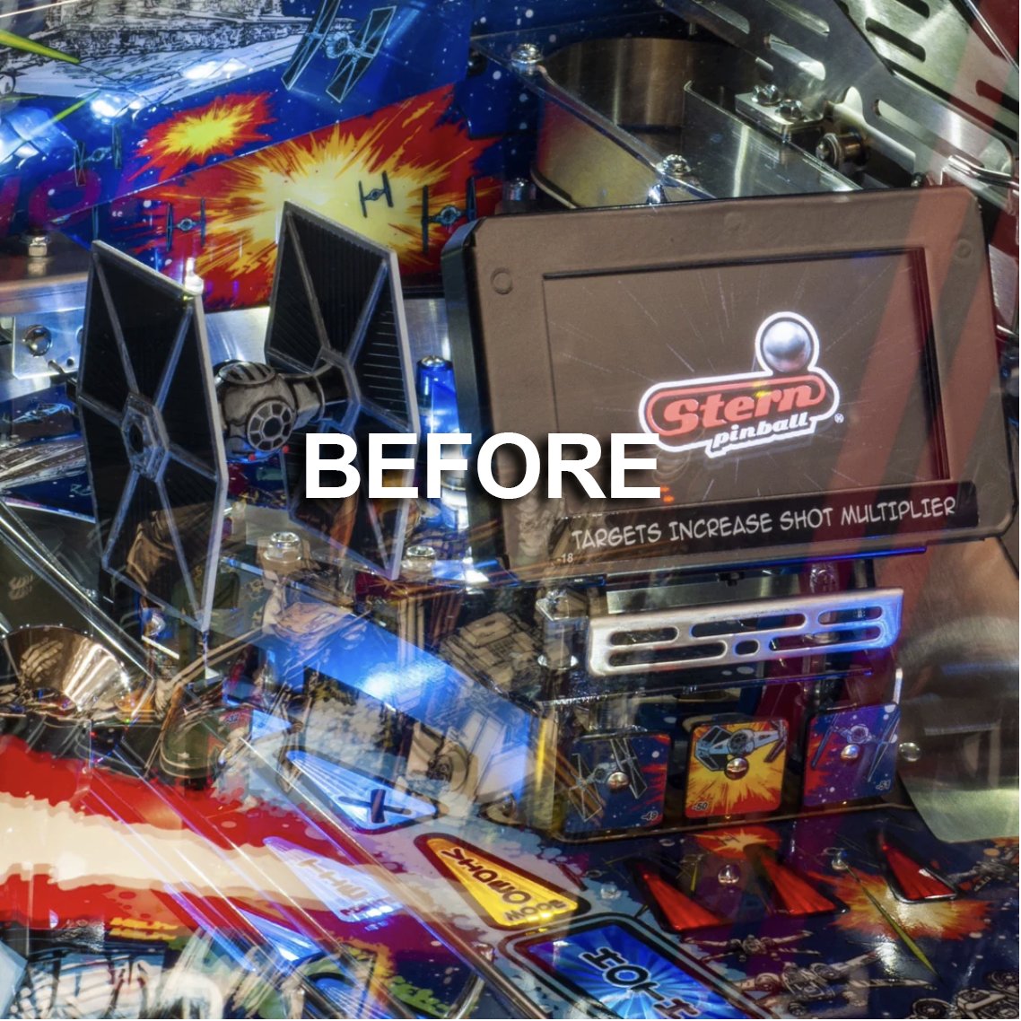 pinballheaven's tweet image. Too much glare on your playfield 🤔🕹️
Stern HD Non Reflective Playfield Glass cuts reflections, sharpens colours and makes every shot clearer.
£288.00
👉 pinball.co.uk/spares-accesso…

#PinballHeaven #PinballMods #SternPinball