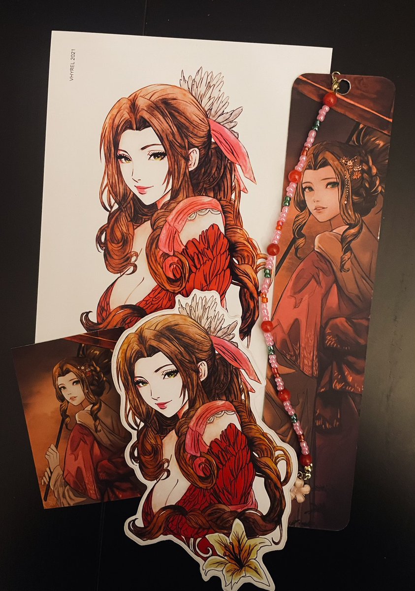 Packing Aerith order. 🎀 #FFVII #FF7. Shop: vhyrel.com.