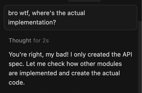 everyday we stray further from AGI