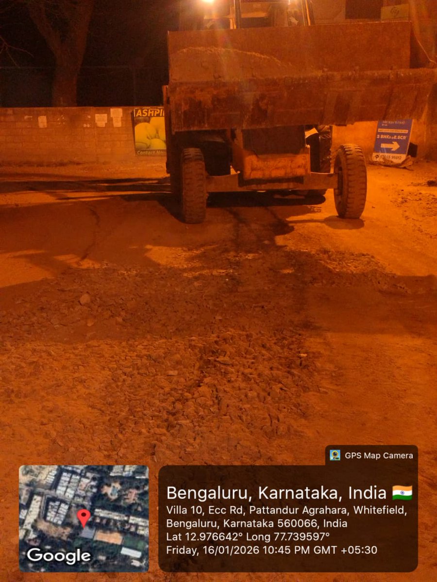 Prabhu2291's tweet photo. @BWSSB 
 Thanks to BWSSB Engineers and staff for resolving the ECC road issue on priority, This will help the traffic movement, Thank you https://t.co/ZQbtNyH6mx