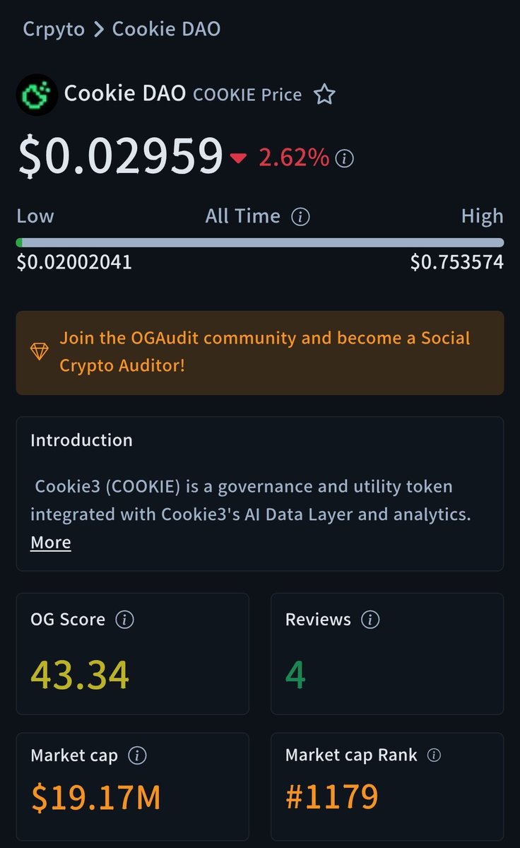 CookieFiles token