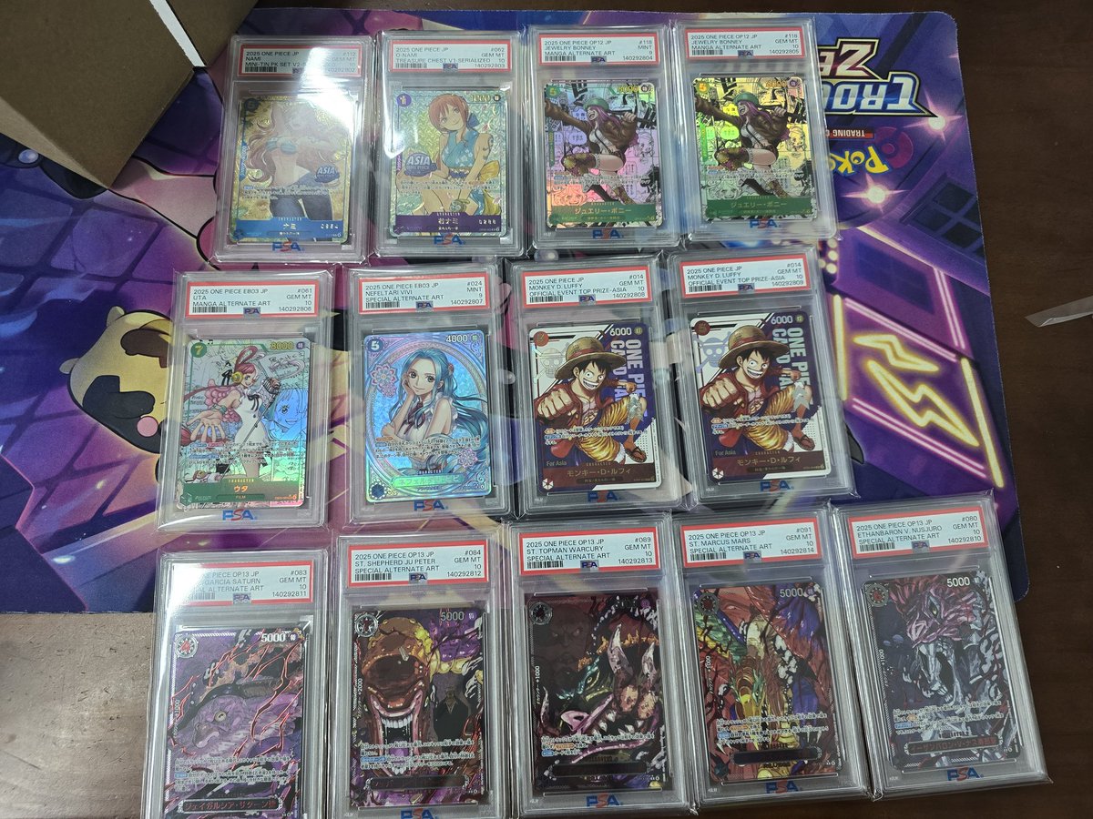 2026 first psa slabs return from psa.😍