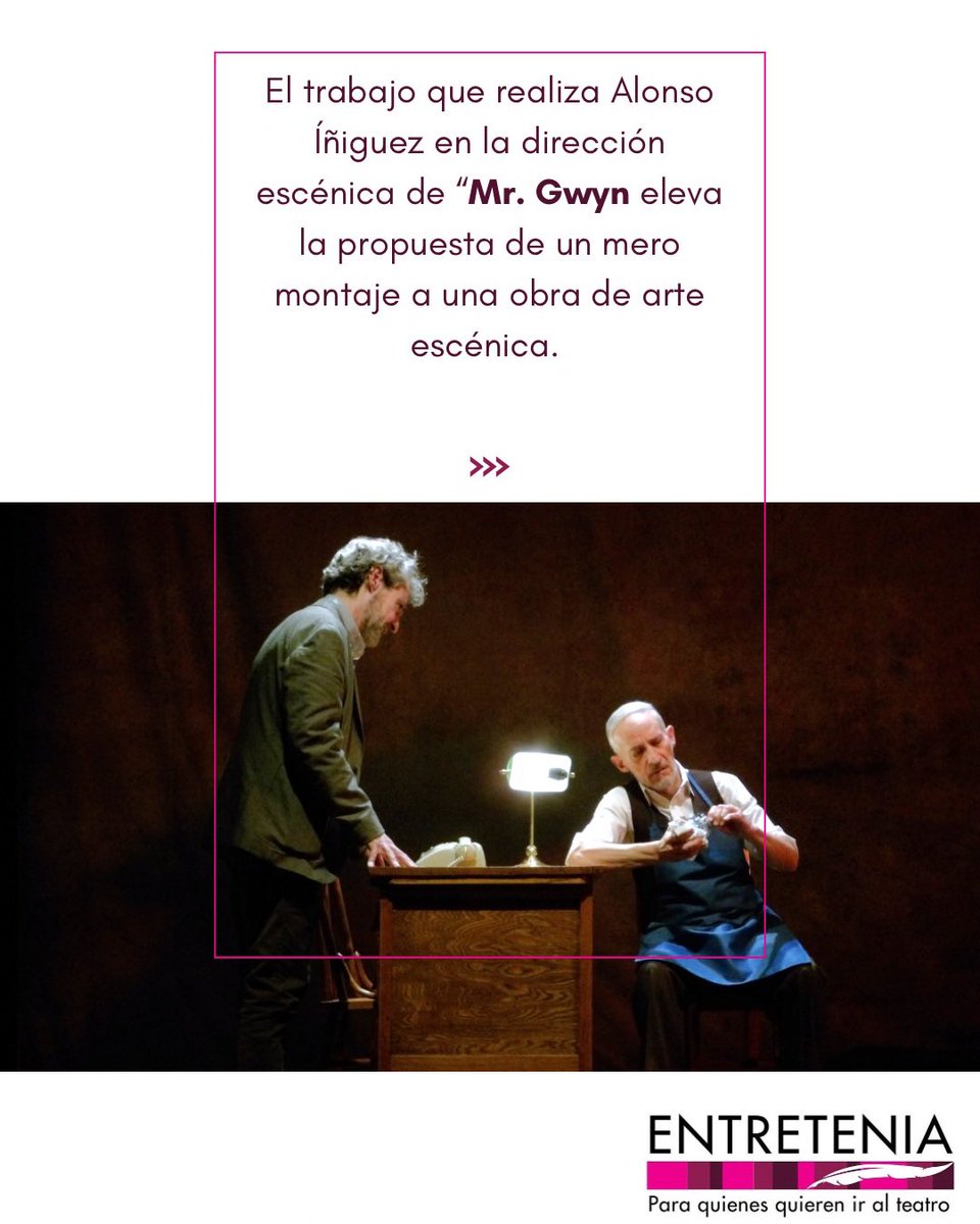¡NUEVA CRÍTICA! 

“Mr. Gwyn” que se presenta de jueves a domingo en el Teatro Helénico. 

Para quienes desean contemplar un íntimo retrato creado desde la belleza corporal de las palabras.

entretenia.com/mr-gwyn/

#paraquienesquiereniralteatro🎭✍️