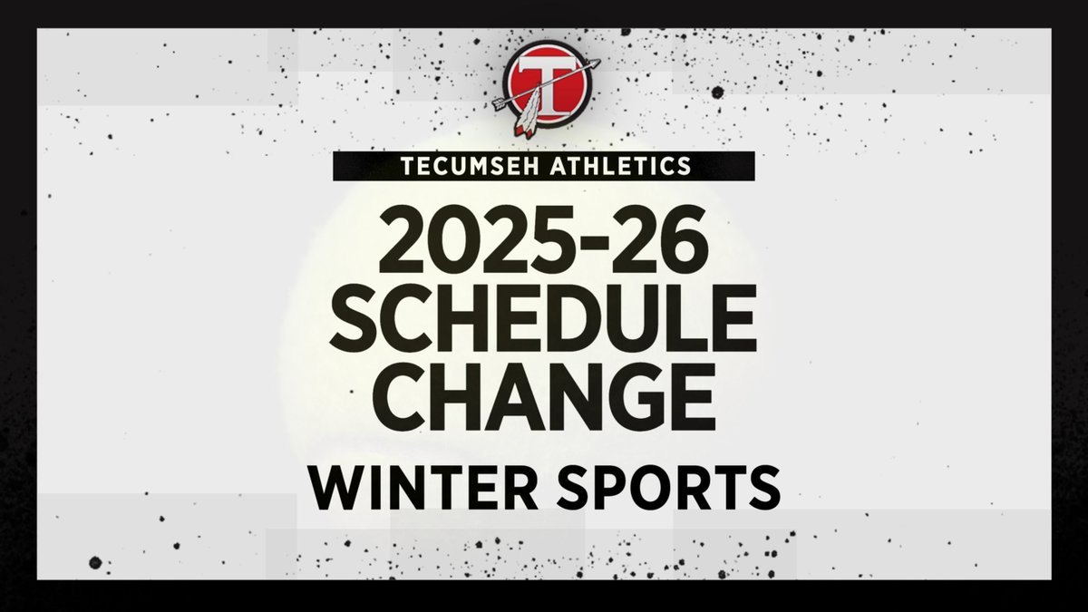 The JV and Varsity BOYS basketball against Emmanuel Christian on Saturday, January 24 has a new start time. 
The JV boys will tip-off at 2:00pm and the varsity boys will follow at approximately 3:30pm. (There is NO freshman game). The game is at Tecumseh High School