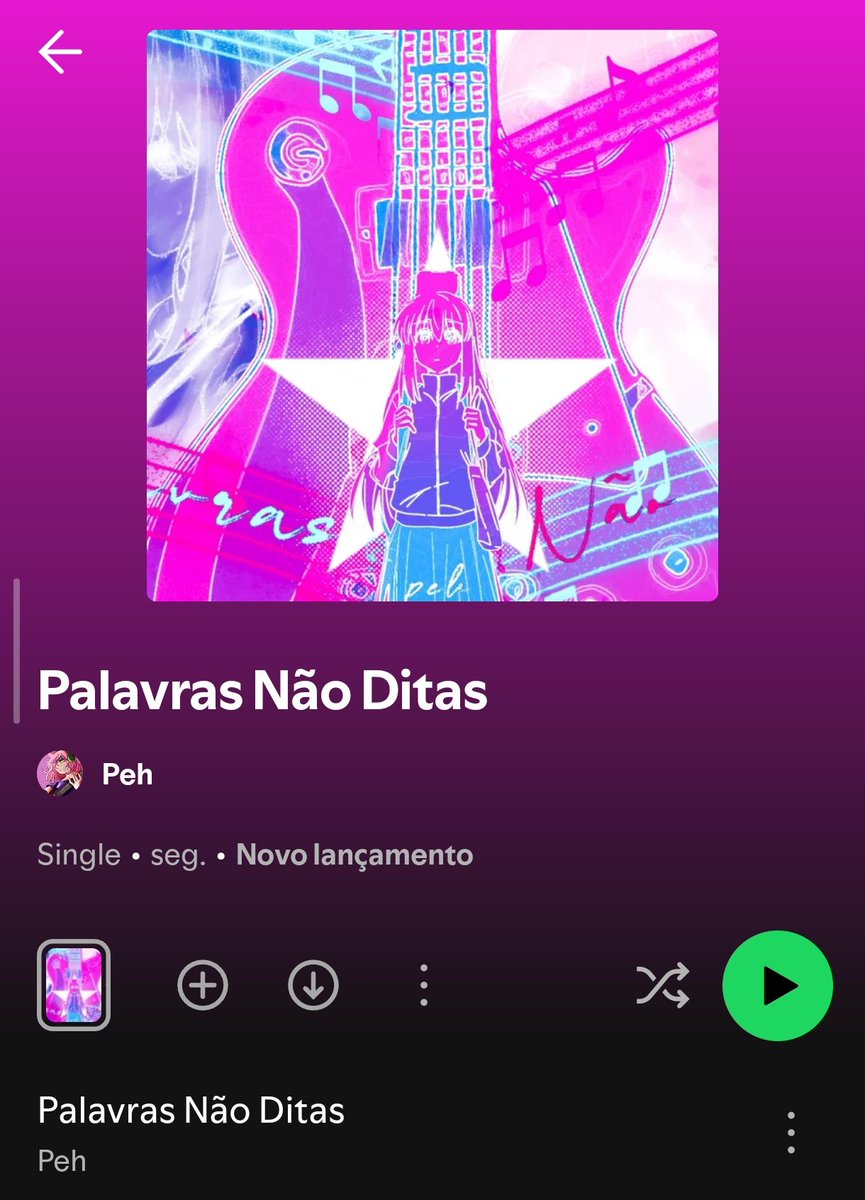 demorou um pouco mais do que o esperado mas chegou 
Palavras Não Ditas, um "som extra" está disponível no Spotify!

open.spotify.com/album/2YCcSyps…