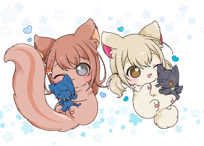 擬獣化 みのりとこはね(/)