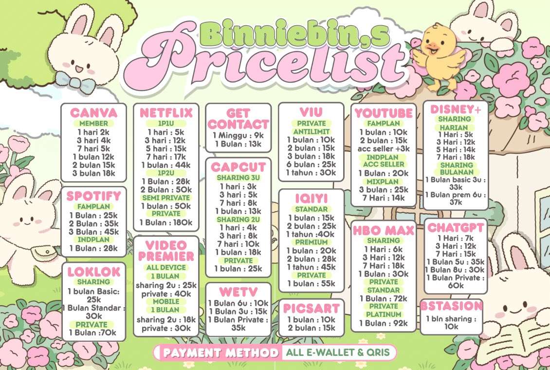 Chococone96's tweet image. WTS WTB MURAH TRUSTED JUAL MAU GARANSI HARIAN BULANAN PREMIUM FAST READY CUSSS

disney nētflix chātgpt vīu picsārt loklōk prīme vidiō iqīyi capcut prō quillbot wētv plātinum bstātion scrībd zoom canva duolingo yoūtube youkū

🌷 wa.me/6285863696806 #zonauang 6783936288