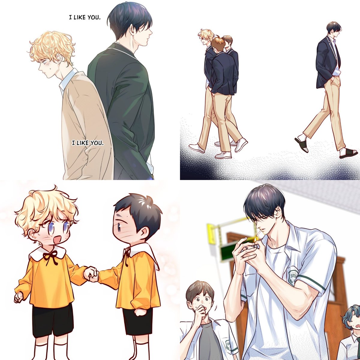 AR9197's tweet photo. Siwoo: "I like you. I'm crazy about you." 

Siwoo thinks it's time to put an end to this 😭 we saw how he has been in love with Byul since forever &amp; his suffering all along 😭 he started 🚬 infront of the classes to get expelled 😣
#LoveIsAnIllusion
#LoveIsAnIllusionSuperstar https://t.co/oCVGZ9WW0l