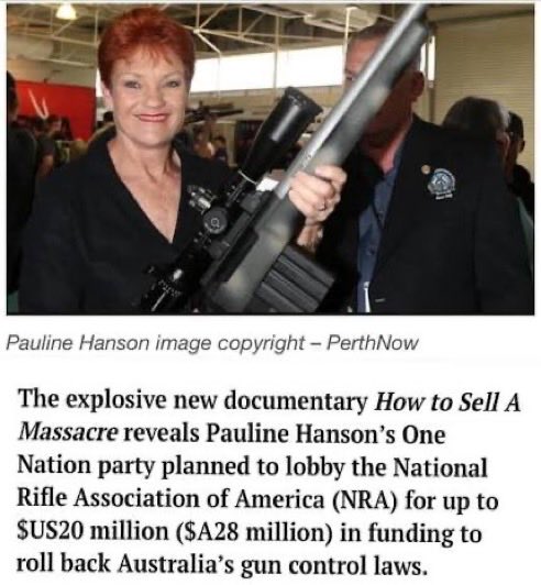 CaraMia200's tweet image. #MassShootings are preventable! #GunControlNow
#USAGunsOverPeople

#Auspol: Parties of the Right are the gun laggards- In particular,
#Hanson’s #GunNation &amp;amp; #NatZeroes.
Concrete thinkers &amp;amp; opportunists, courting gun lobbyist donations.

Put the grifters LAST!