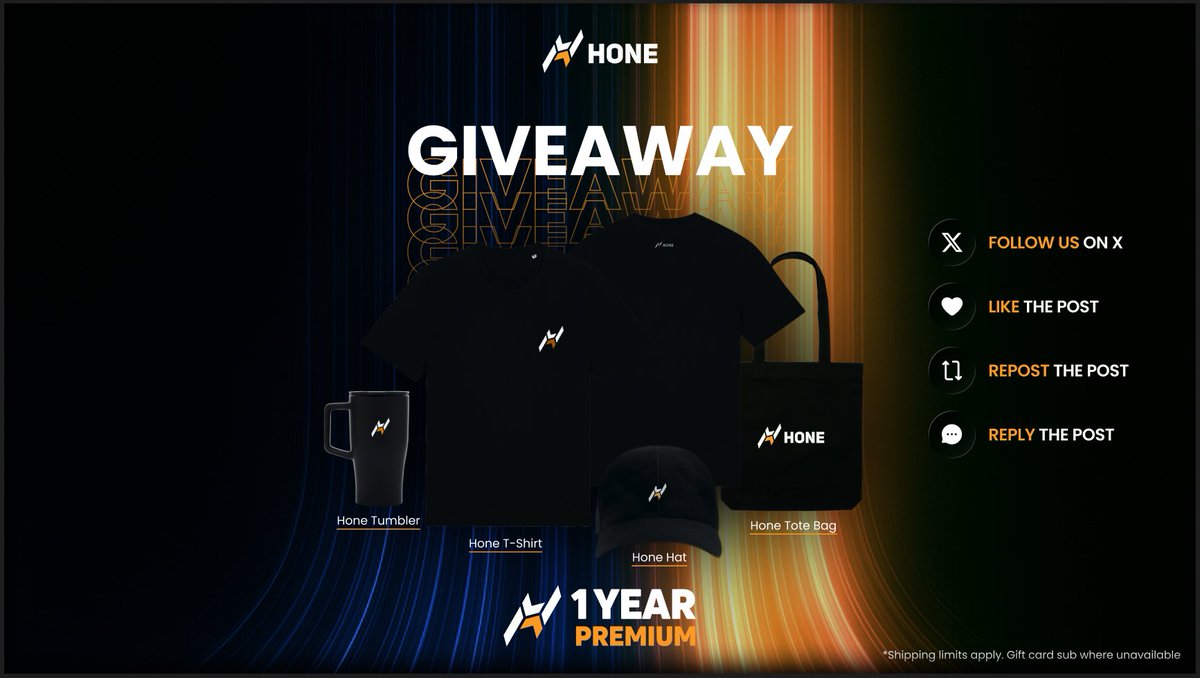 GetHoneGG's tweet image. ⚡️ REP the #1 Most Trusted &amp;amp; Reliable PC Optimizer on the market 👟

We’re giving away some EXCLUSIVE Hone merchandise, specifically reserved for partners and employees. 😏

1 Year of Hone Premium Included! 🔥

How to Enter 👇

•Repost ♻️
•Like 🧡
•Reply sharing your…
