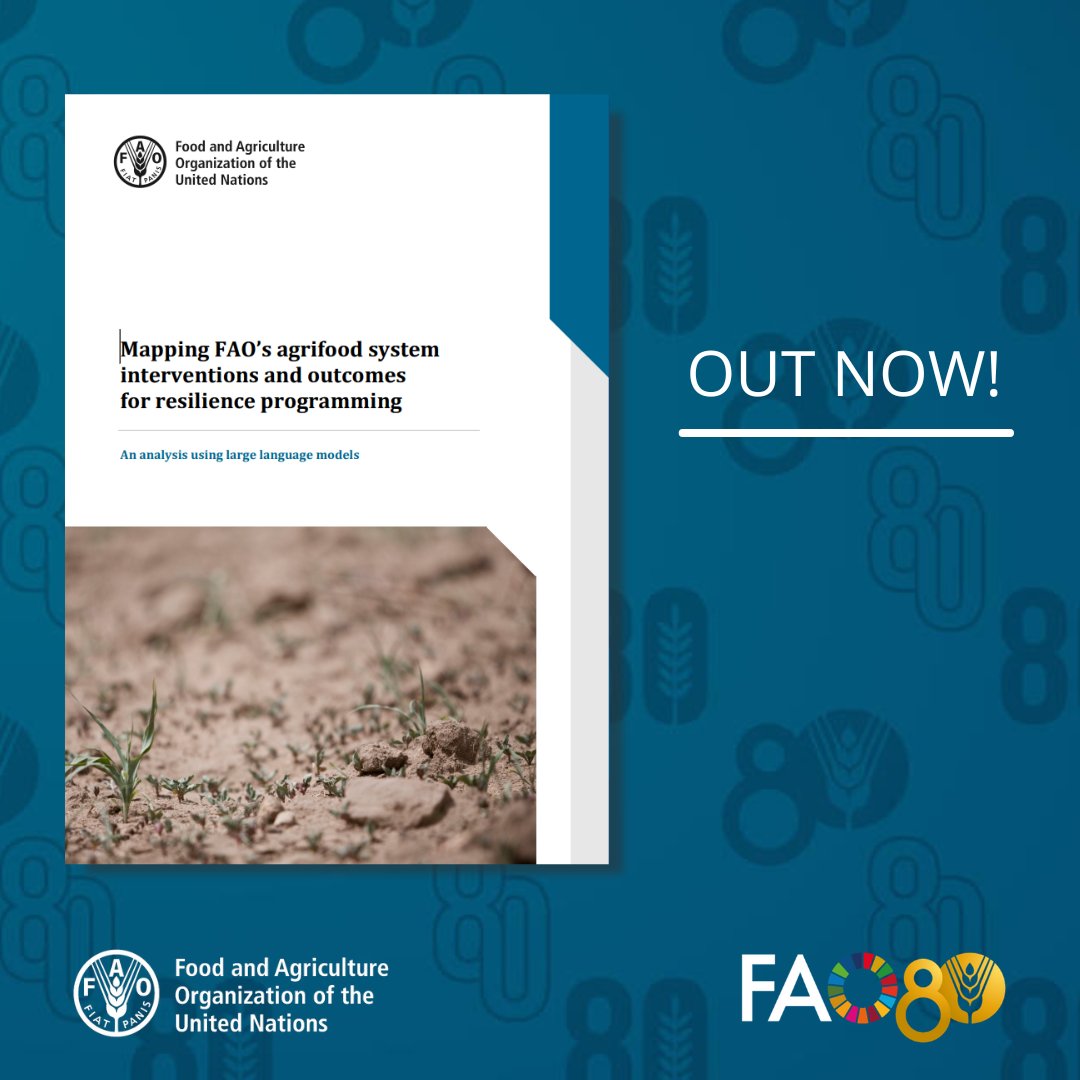 FAOSocioEcon's tweet photo. This report uses large language models to analyse FAO project documentation, classifying interventions, outcomes &amp; contexts. Interventions are mapped to disaster risk reduction frameworks &amp; FAO priorities, with outcomes grouped into 🔑 thematic domains

📘https://t.co/sSIjkIC0K7 https://t.co/MC0Utk1gDB