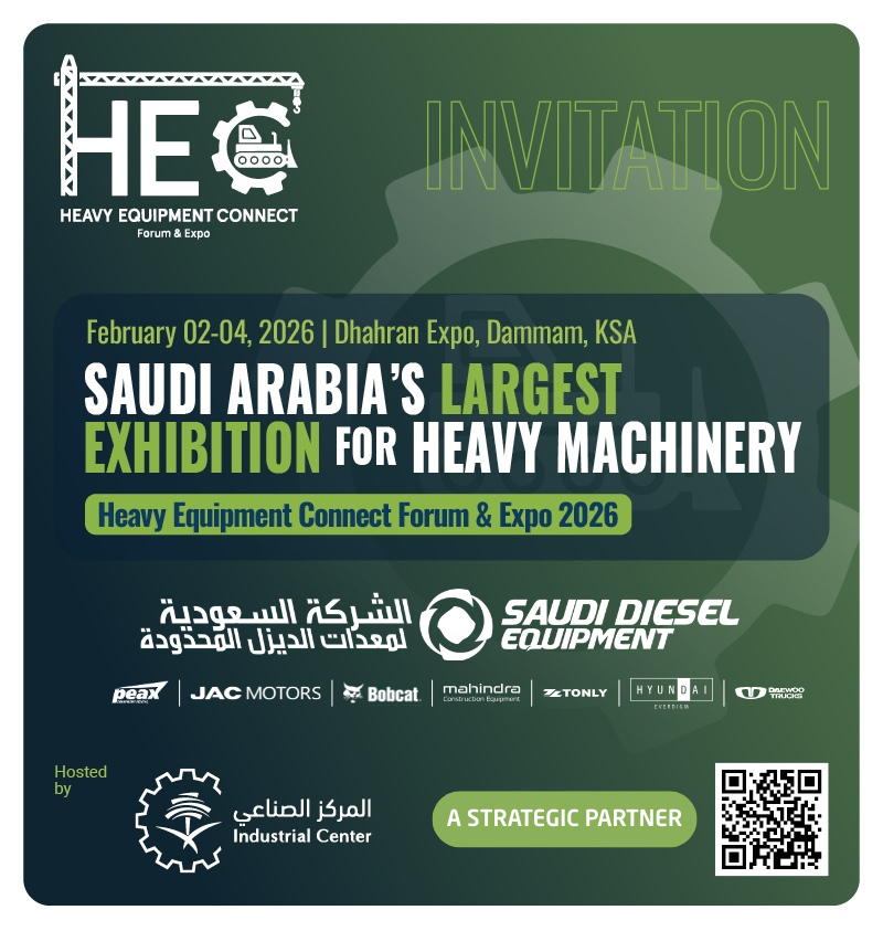 saudidiesel's tweet photo. We’re pleased to invite you to visit us at Heavy Equipment Connect Forum &amp; Expo 2026 🇸🇦
Saudi Arabia’s largest heavy machinery exhibition.
@HEC_2026 
 Dhahran Expo, Dammam
📅 Feb 2–4, 2026

See you there 🤝 https://t.co/rNpIL75MXO