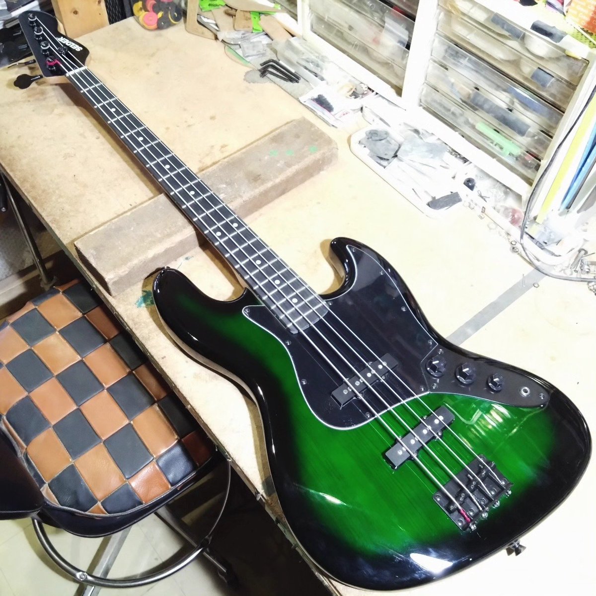 Dsdesign10's tweet photo. CELDER JB-30 Ivy Green Burst
Jack wiring repair
#guitar #ギター
#bassguitar #ベース
#guitarrepair #ギターリペア
#celder #セルダー
#jb30
#jazzbass #ジャズベース
#dsdesign #ディーズデザイン
2025-10- 007 https://t.co/yyNnfl1WHO