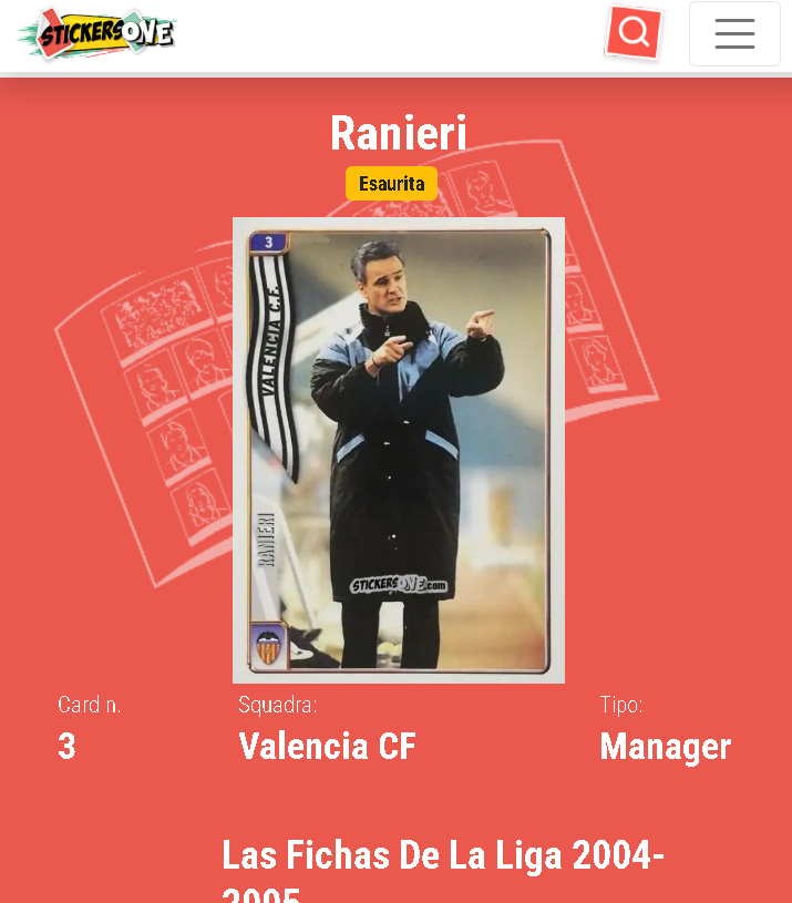 new images and #checklist on stickersone.com <a href="/STICKERSONE_COM/">STICKERSONE.COM</a> ! #ranieri