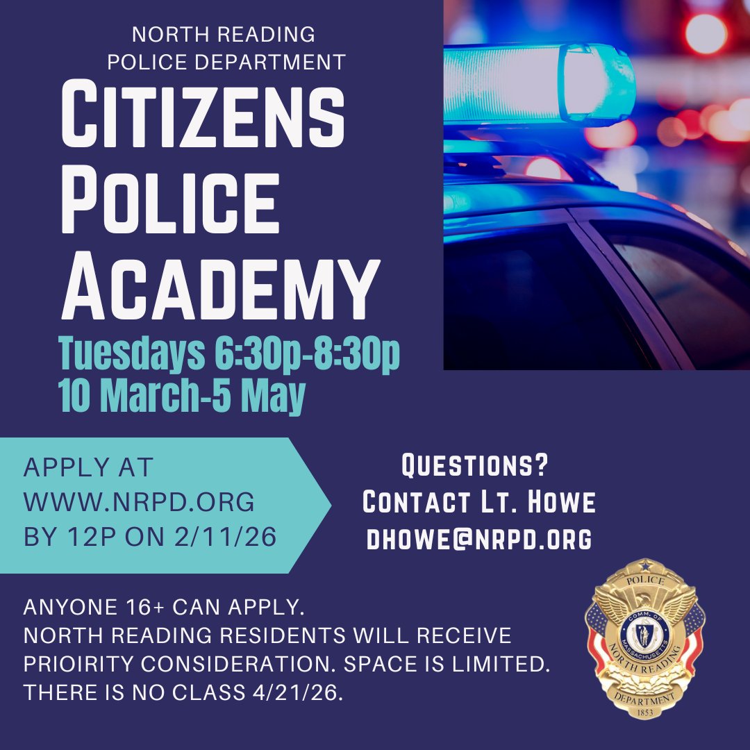 North Reading Police tweet media