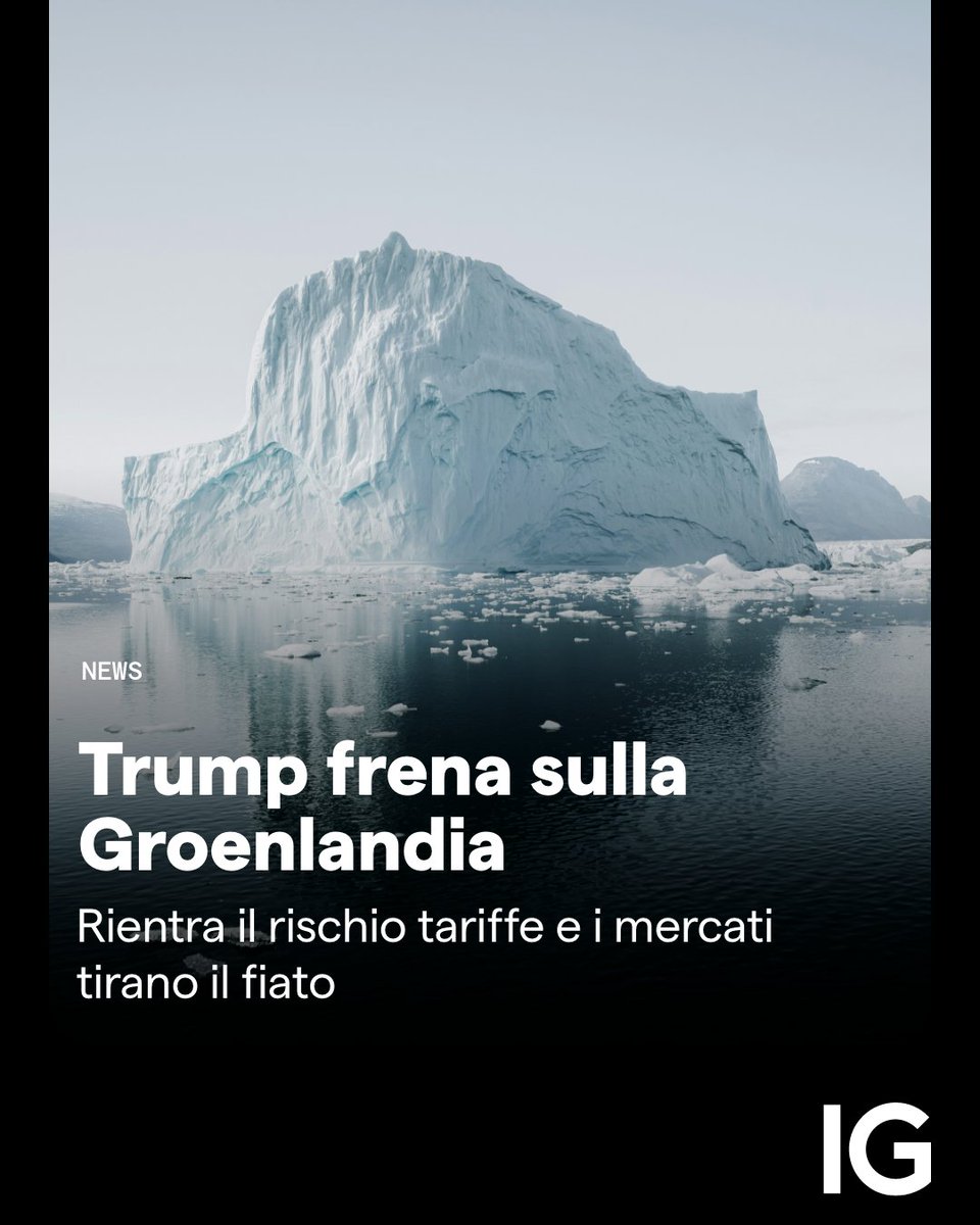 🌎 A Davos #Trump attenua i toni: stop (per ora) a nuove tariffe UE sul dossier #Groenlandia e apertura a un vago dialogo #NATO. 📈 I mercati respirano, ma UE e Danimarca restano rigide. Distensione reale o pausa tattica? 🤔