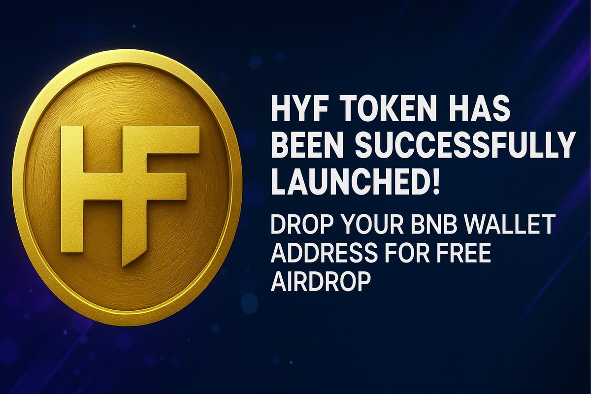 _HypeFinance's tweet photo. 📢 HYF Airdrop Alert! 🚀 Get 5,000 HYF tokens FREE!  
✅ Steps:  
1️⃣ Follow us on X  
2️⃣ Like + RT our post  
3️⃣ Join Telegram 👉 https://t.co/51fqjoDco7  
4️⃣ Drop your BNB wallet in comments  
🎉 Complete all to receive tokens!  

#HYFToken #BNBChain #Airdrop https://t.co/V4xdbB5pO2