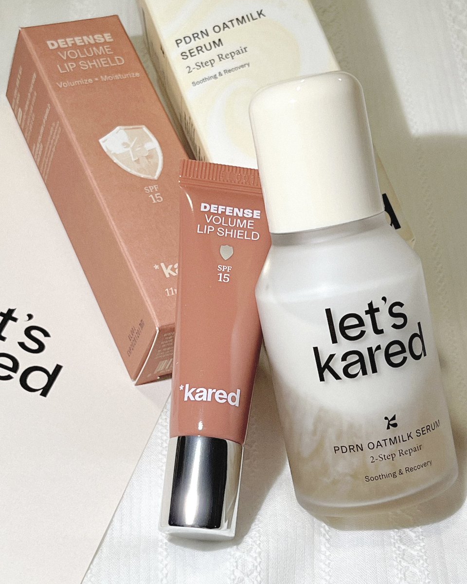 #제품제공 <a href="/Karedkr/">케어드</a> 

케어드와 호호뷰티님이 공동개발한
케어드 PDRN 오트밀크 세럼
디펜스 볼륨 립 쉴드 카인드 베이지...❤︎

산뜻하게 수분감과 영양감을 채워줘서
속건조 잡아주기에 딱이었어요.ᐟ