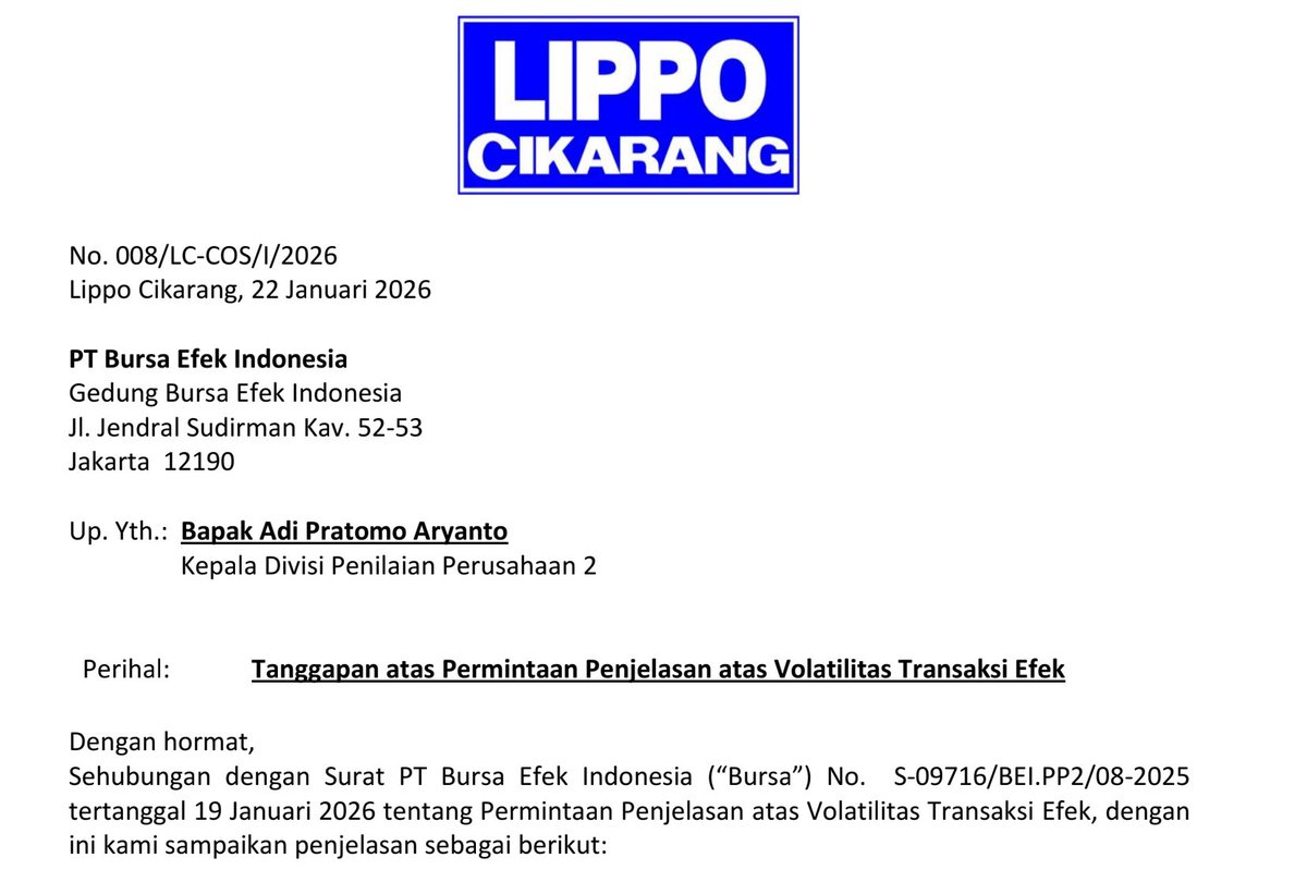 Bursa ni sensitif amat eak baru ARA sekali doang. Ada info material apa? Jelas jawabannya "AKU INGIN TINGGAL DI MEIKARTA" <a href="/umarfikrii/">Kangcilok, Plc</a>