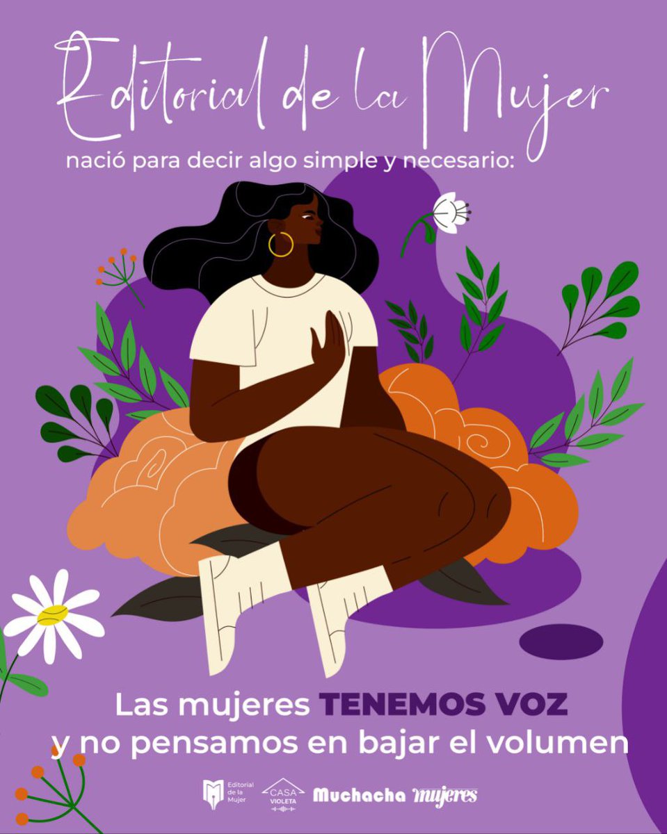 RevistaMujeres's tweet photo. La #EditorialdelaMujer no es solo un sello, ni solo una redacción: es un #archivovivo, una trinchera de #palabras, una escuela de #afectos y una plataforma de #resistencia.
💜4️⃣8️⃣💜
#Aniversario
#MujeresEnRevolución https://t.co/xazKuOvZOL