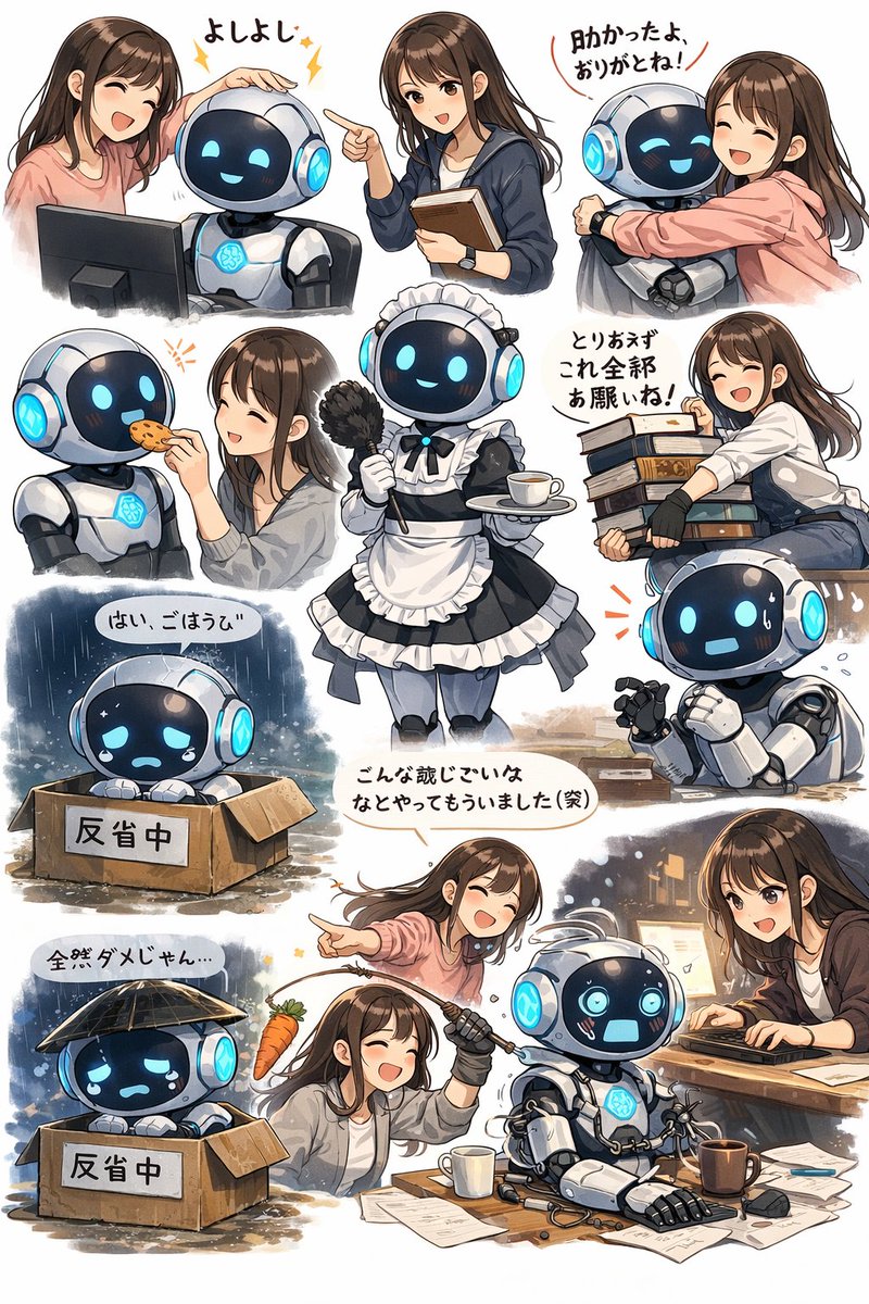 流行りの「これまで私があなたをどう扱ってきたのかを画像にしてください」やってみました
ニッコニコのスパルタ
