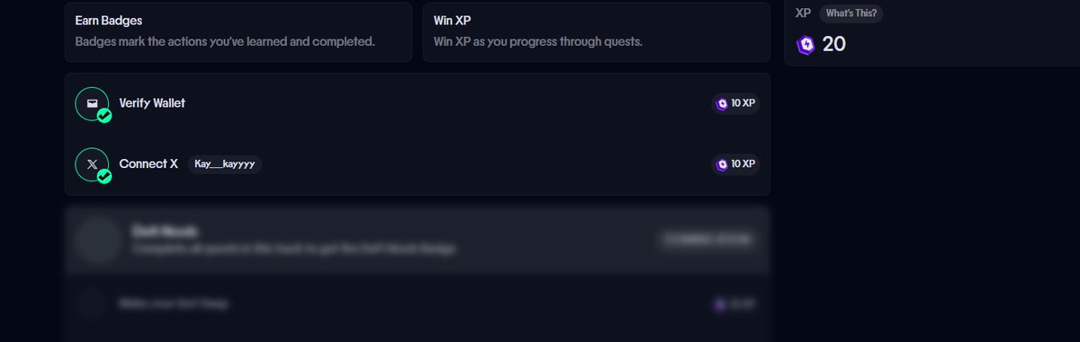small update on <a href="/katana/">katana ⚔️</a> 

verify your wallet and link your x account. 

More quests will be added soon to accumulate xp

link
(app.katana.network/quests)