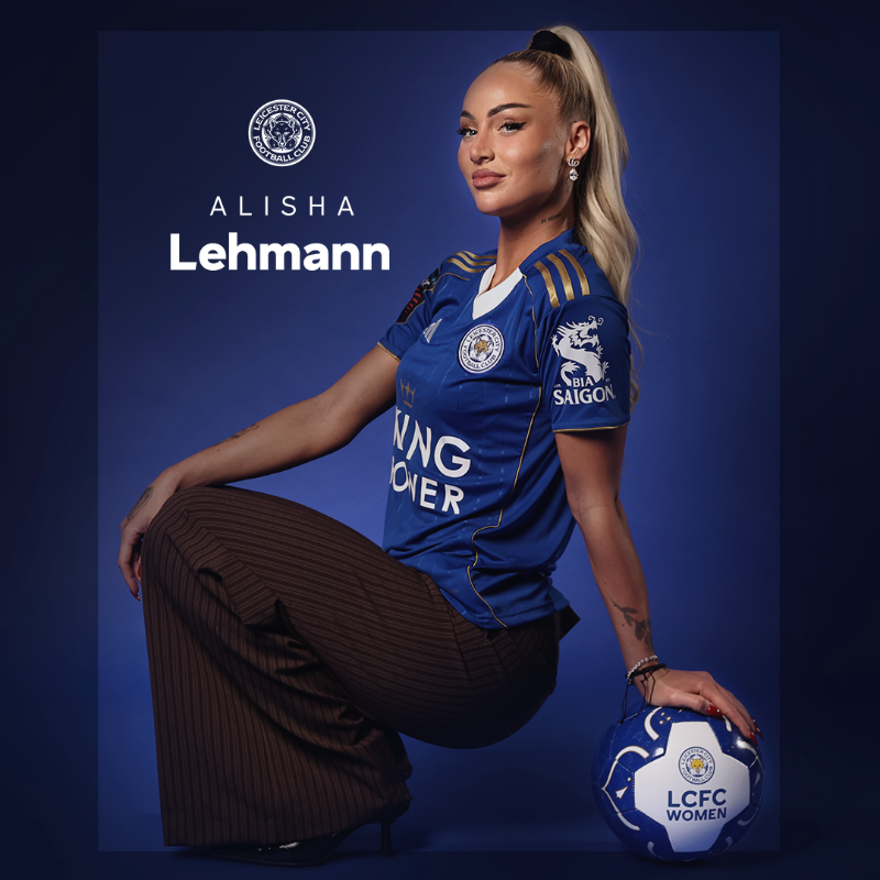 LCFC_Women's tweet photo. Alisha Lehmann signs for the Foxes until 2028! 🦊