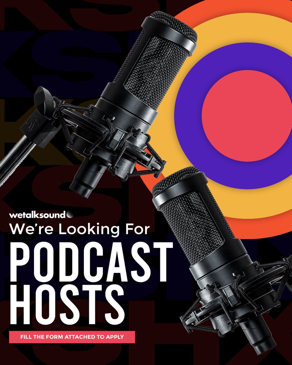 We’re on the hunt for podcast hosts. If you’ve been waiting for a sign, this is it 🎙️

Apply now. Link below👇🏾