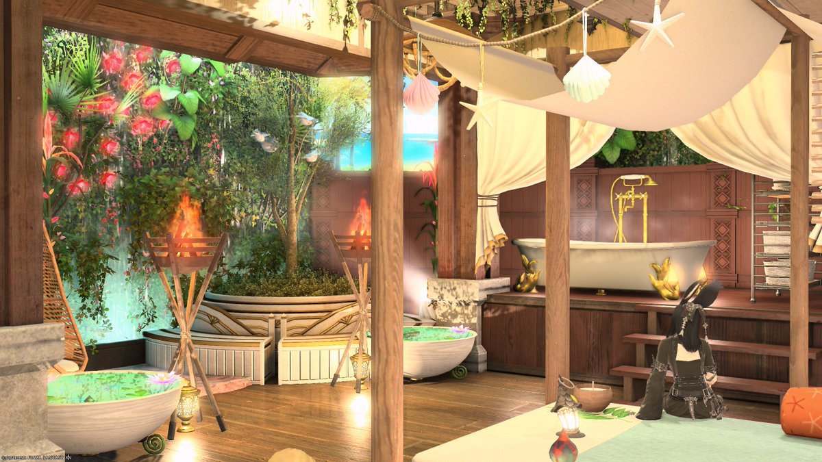 #WelcomeHousing
屋内と屋外が繋がってる感じがまさに南国風のリゾート感溢れる素敵なお家でした！これアパで作られてるんだからすごい…！

南国風