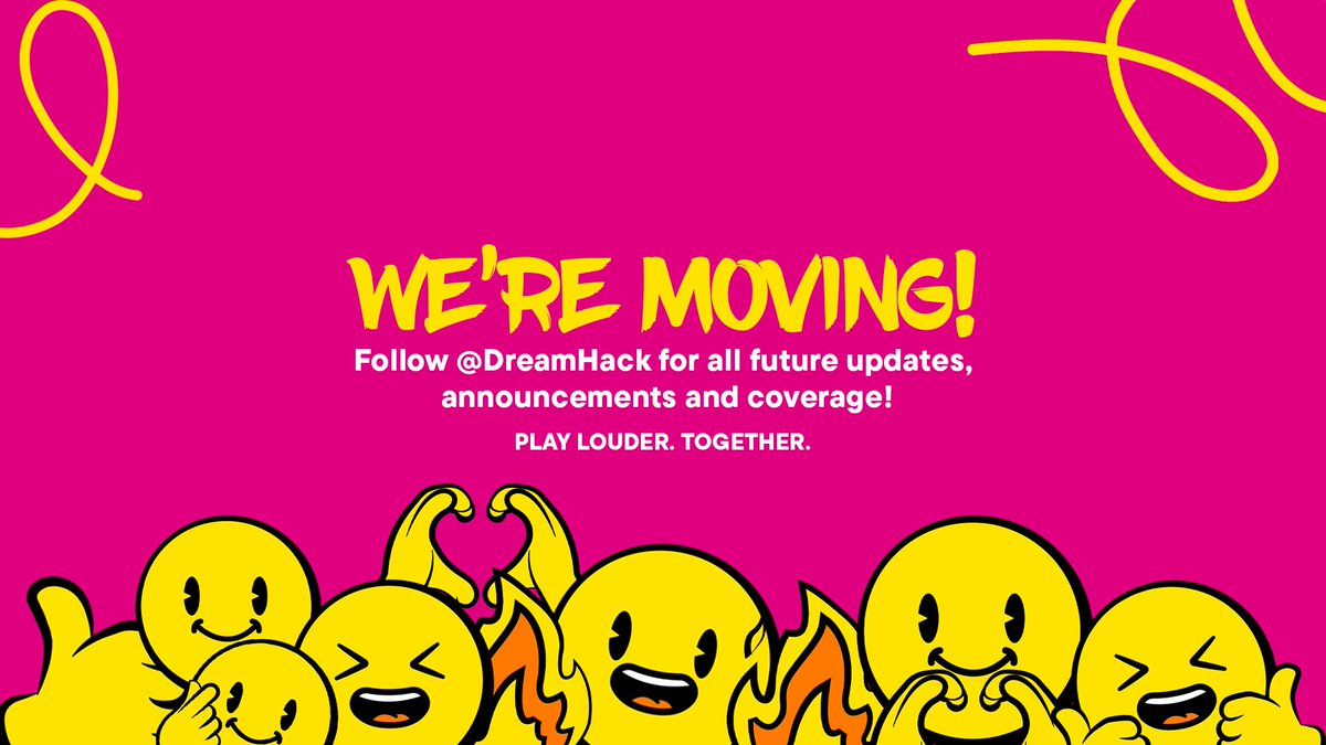 Same DreamHack. One home. 💛

This channel is closing, but DreamHack isn’t going anywhere!

We’re moving all updates, announcements, and coverage to <a href="/DreamHack/">DreamHack</a>. 
Follow the global account to stay in the loop 🔁
See you there! 🫡

#PlayLouderTogether