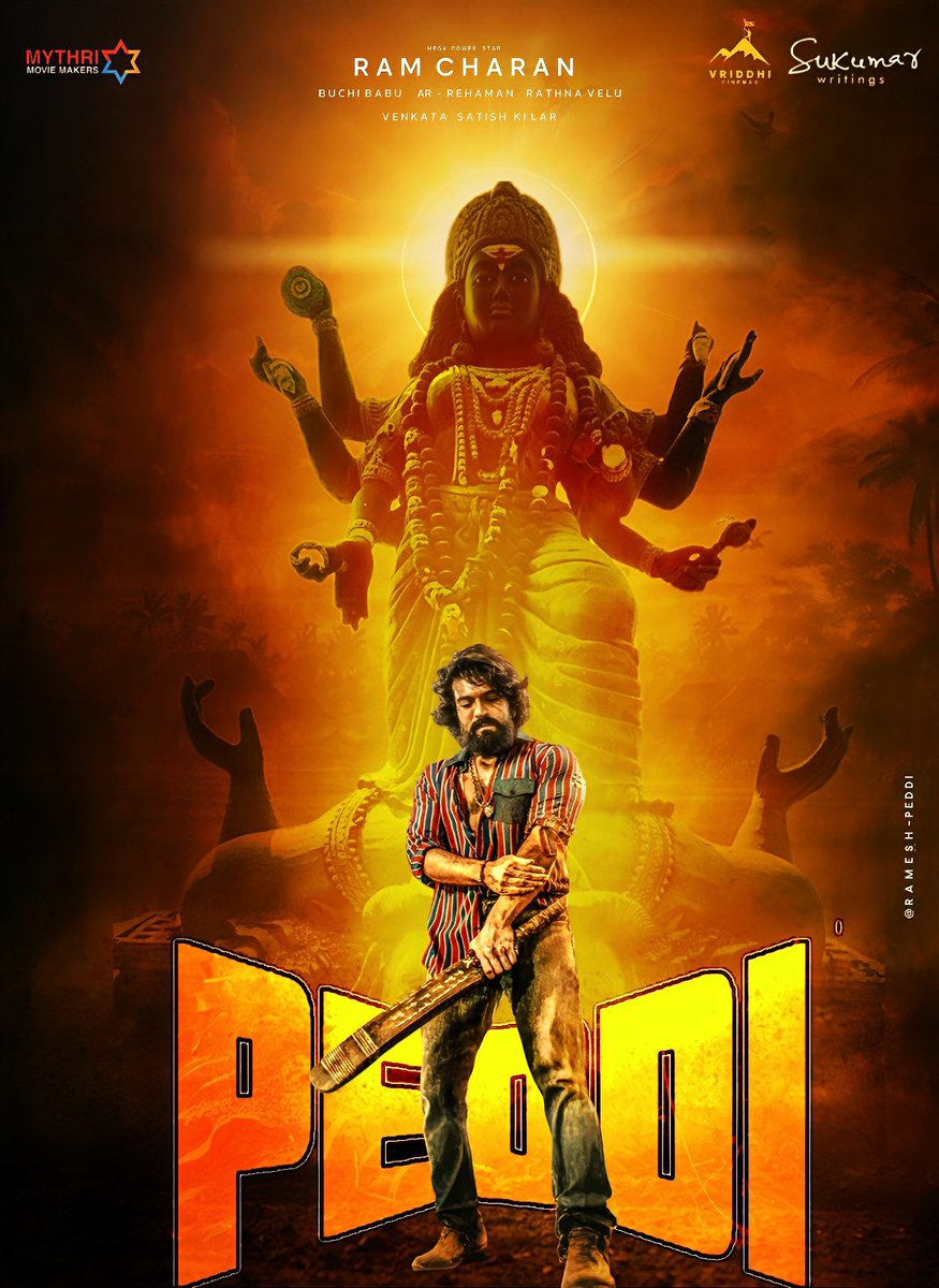 Ramesh221917's tweet photo. Thandavam  Poster 🔥🔥🔥🙏

@PeddiMovieOffl 
#RamCharan #Peddi https://t.co/CkxowYUQvN