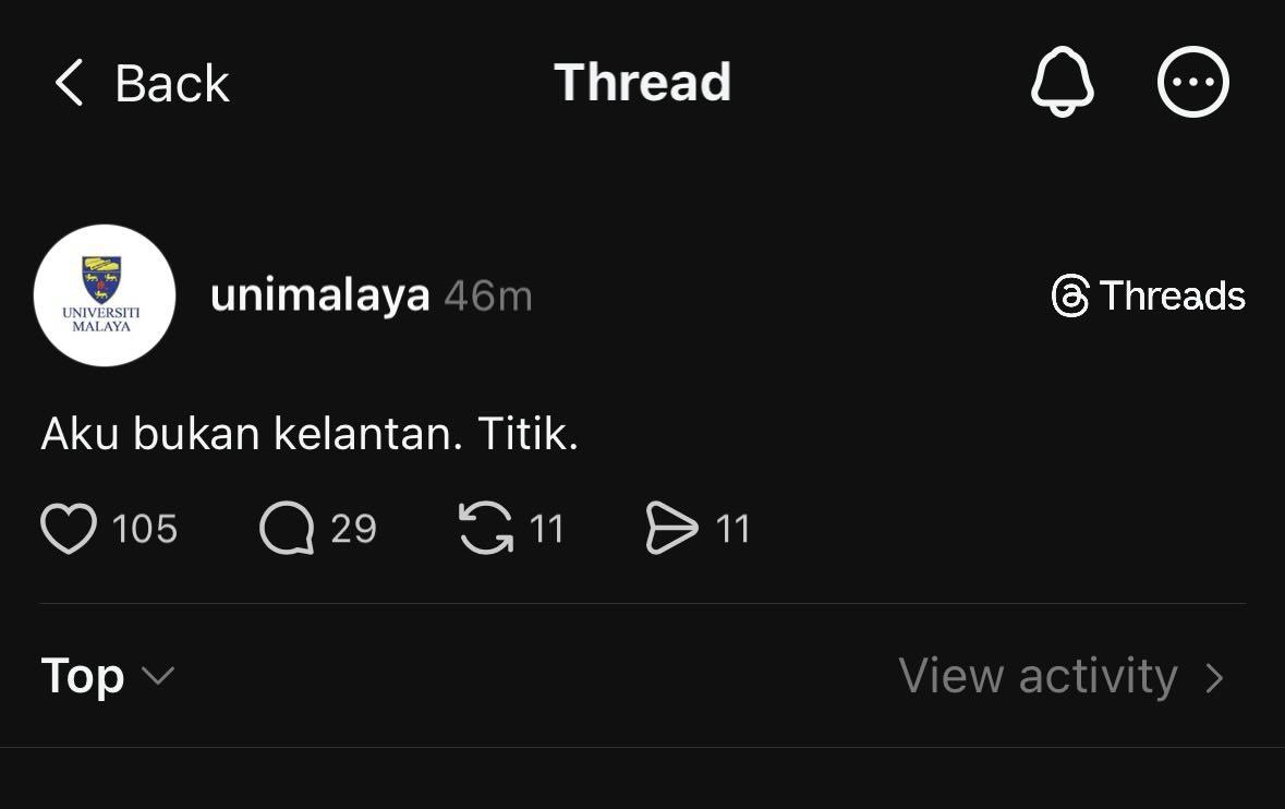isusemasaviral's tweet photo. Hancur imej universiti bila bagi budak bangang macam ni jaga media sosial. https://t.co/apknzz7T6s