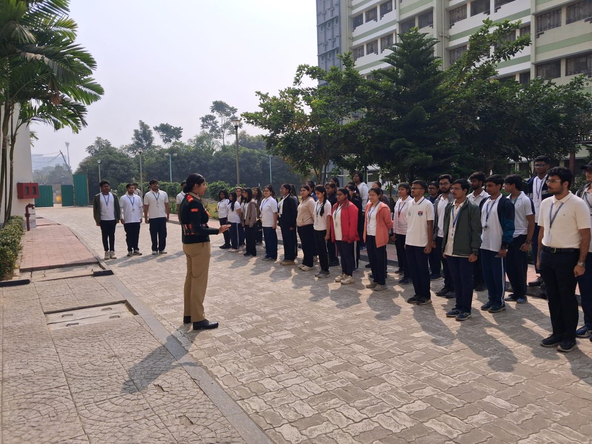 sxukolkata's tweet photo. A proud step towards leadership, discipline, and nation-building
St. Xavier’s University, Kolkata inaugurates its NCC Unit—empowering students to serve with unity and purpose.
#SXUK #NCCInauguration #NCCUnit #StXaviersUniversity https://t.co/ZYwTsoVtOk