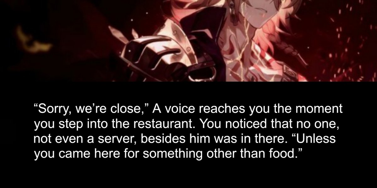 !2DFESS    ／ 𝓖reetings, hereby the owner of a restaurant who also serves as the chef, looking for more peers to interact with. Leave your IC ( EN/ID ) or repost this message for future interactions. Thank you.

&amp;.   Modern – fantasy ! W–OC.