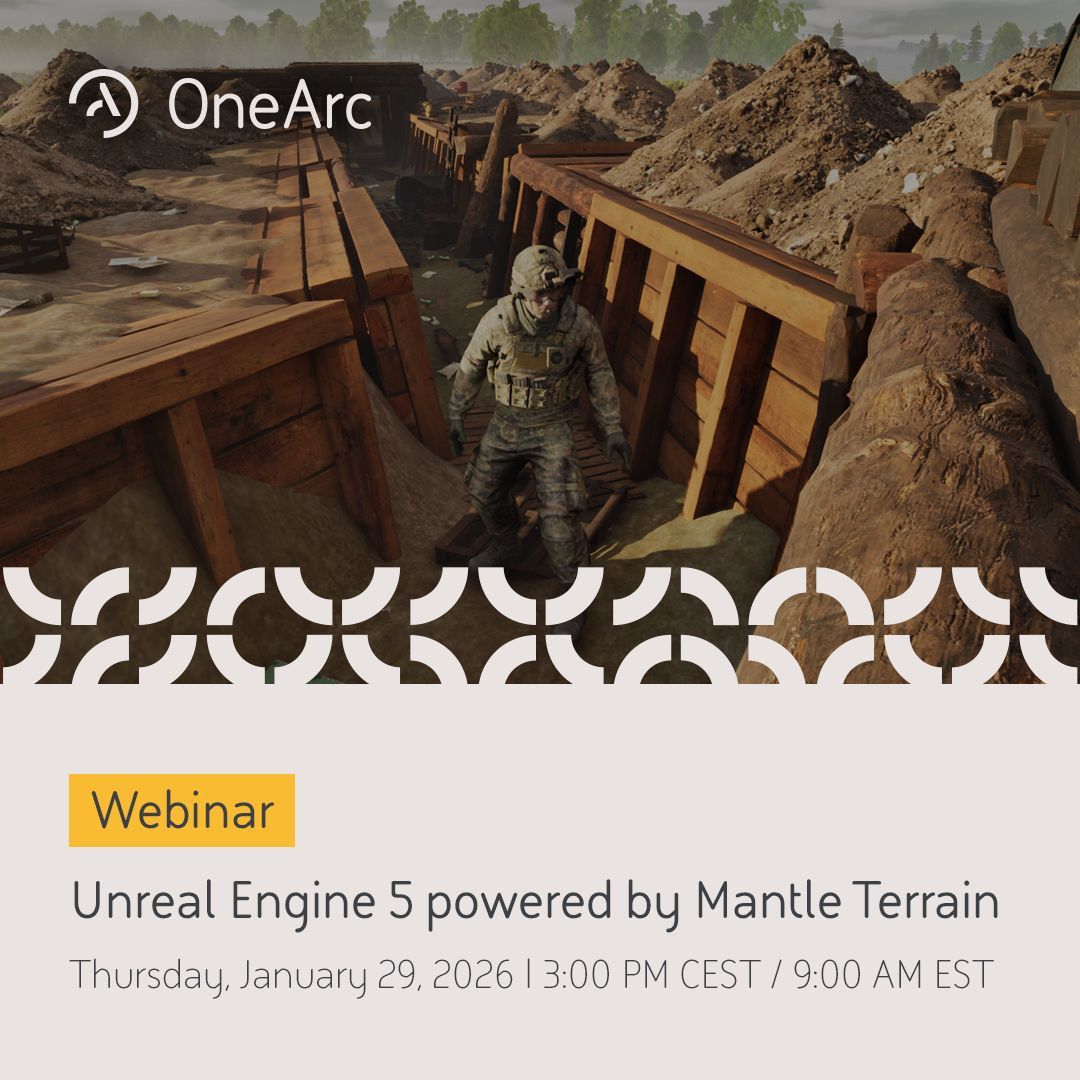 📅 One week until our next webinar! 

Join us on January 29 for a live webinar on correlating whole-earth terrain between VBS® and Unreal Engine 5 using Mantle®.

⏰ Time: 3:00 PM CET / 9:00AM EST

✅ Register here:
my.demio.com/ref/tGdbEktOqZ…