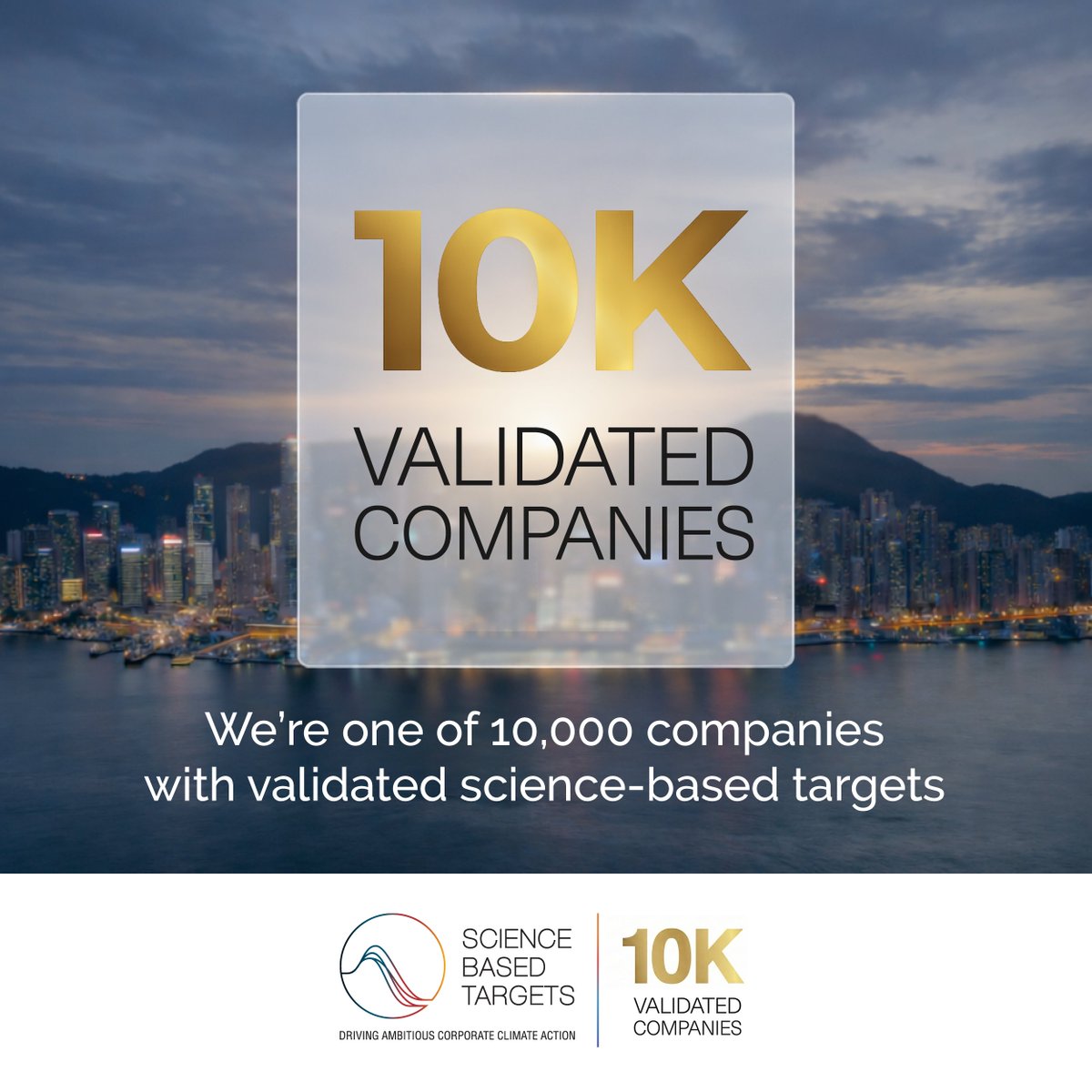 We’re proud to be one of the 10,000+ companies with science-based targets validated by the <a href="/sciencetargets/">Science Based Targets initiative</a> 🌍
This milestone shows how far climate-aligned business has come—and sends a clear signal that science-based climate action is moving forward.
#SBTi10k #ScienceBasedTargets