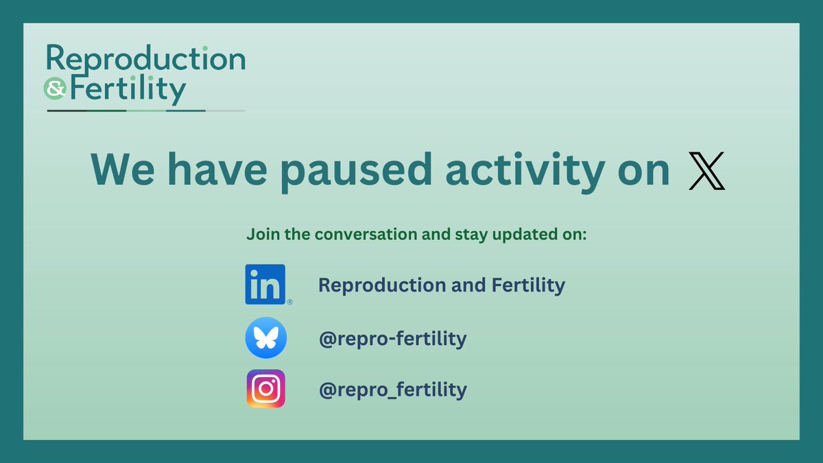 Reproduction and Fertility tweet media