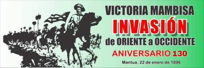 Hace hoy 130 años culminaba en Mantua la gloriosa Invasión de Oriente a Occidente. Todo el poderío colonial no lo pudo impedir. Como entonces, ¡siempre nos acompañará la victoria! #CubaEsCoraje
#Guanajay