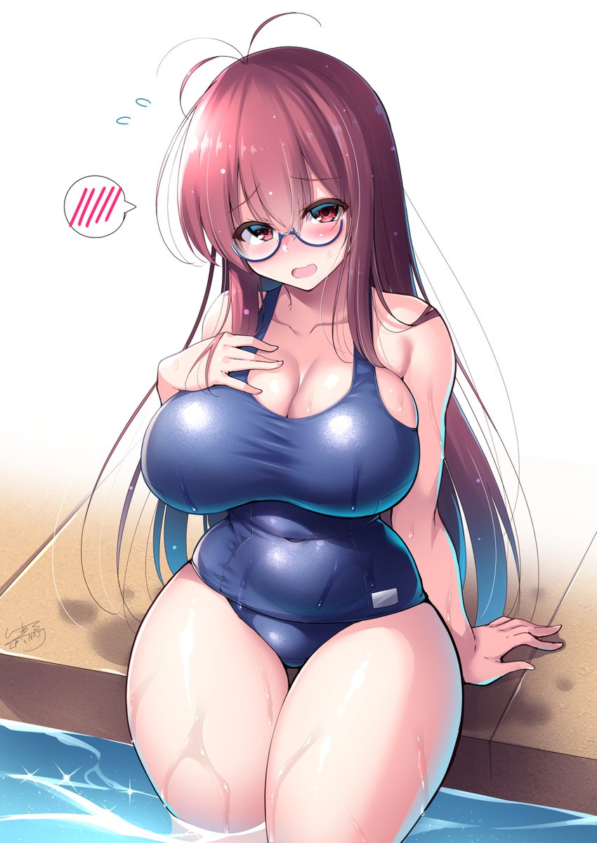 #くそ寒いので水着を貼る
冬でもスクール水着 というタイトルの(以下検閲