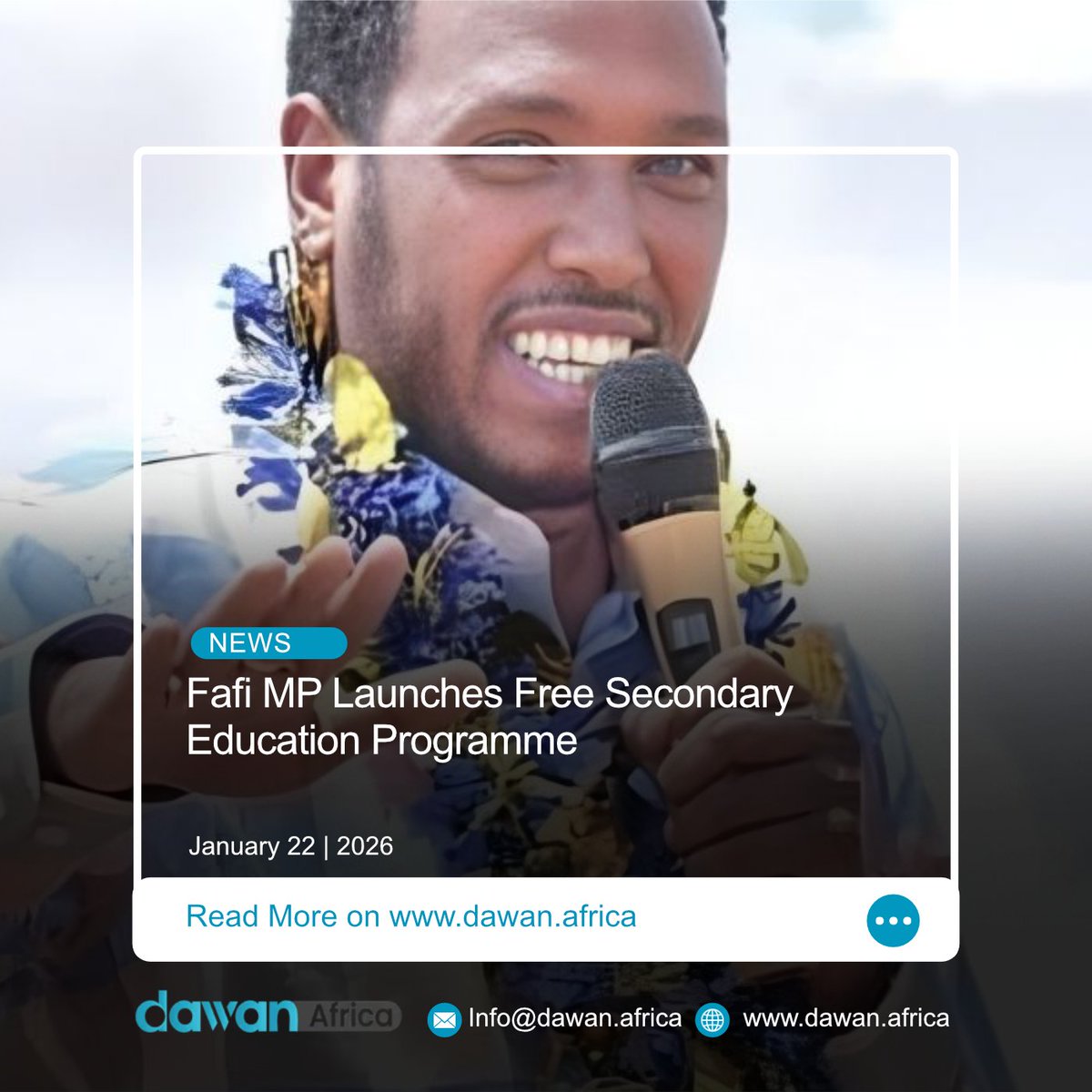 DawanAfrica's tweet image. Fafi MP Salah Yakub just made secondary school completely free. While others debate politics, he’s paying school bills. #FreeEducation #FafiMP

Full Read Here: shorturl.at/9ENE6