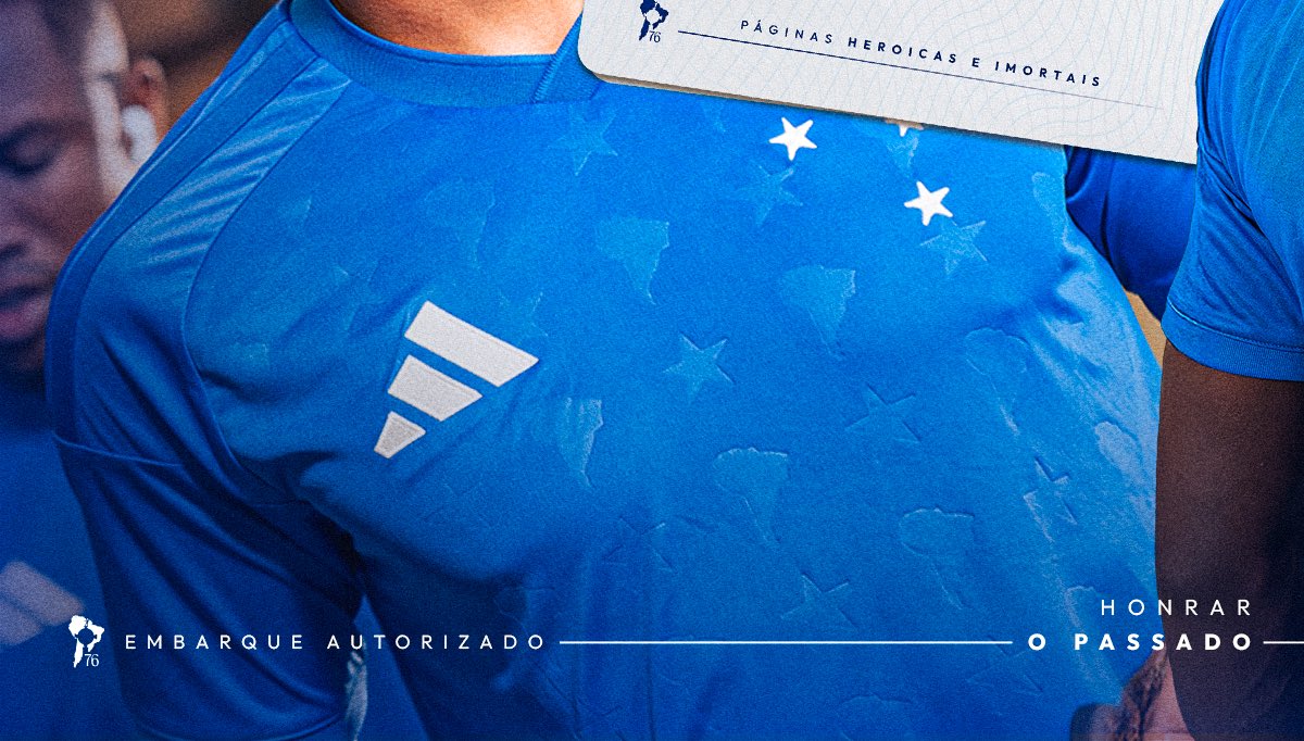 Cruzeiro's tweet image. Não foi apenas uma conquista. Foi um marco. Um aviso.

A América do Sul conheceu o azul e se curvou a ele. 🔵🦊

A nova camisa azul do Cruzeiro em homenagem aos 50 anos da conquista da Libertadores da América de 1976 está disponível nas lojas físicas e no site