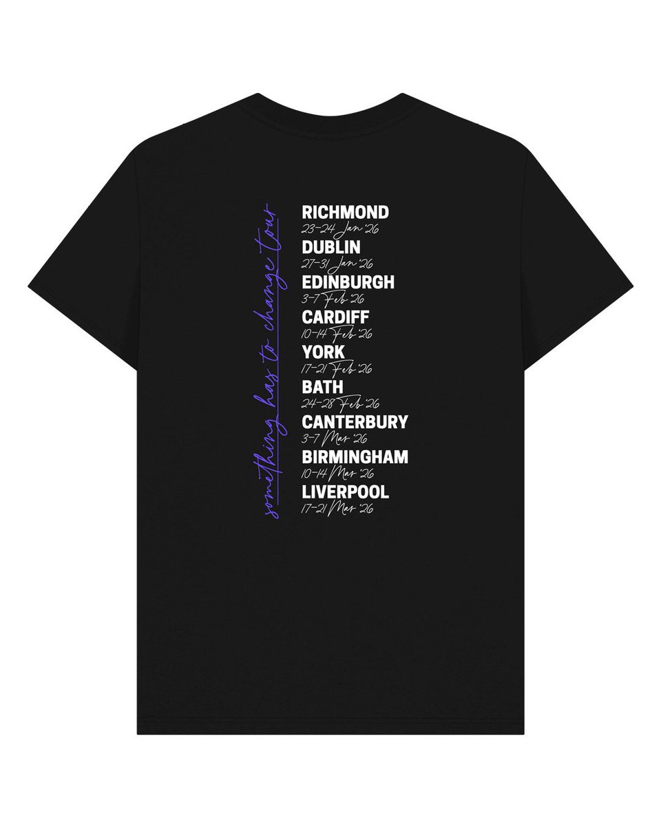 estreetprods's tweet photo. New #PrimaFaciePlay tour t-shirt available now via the Empire Street shop! 😊⚖️

#SomethingHasToChange

https://t.co/tuRnP8BdpC https://t.co/tM4MPKkfH7