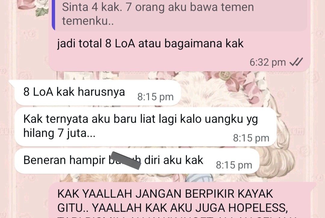 Jahat banget kamu kak <a href="/atgaharu/">order joki tugas ke @anotvher</a> @anotvher #zonauang️ #zonajajan️️ #scammer bantu up temen-temen.. sampai kasus ini tersampaikan ke pelaku.. 🥺