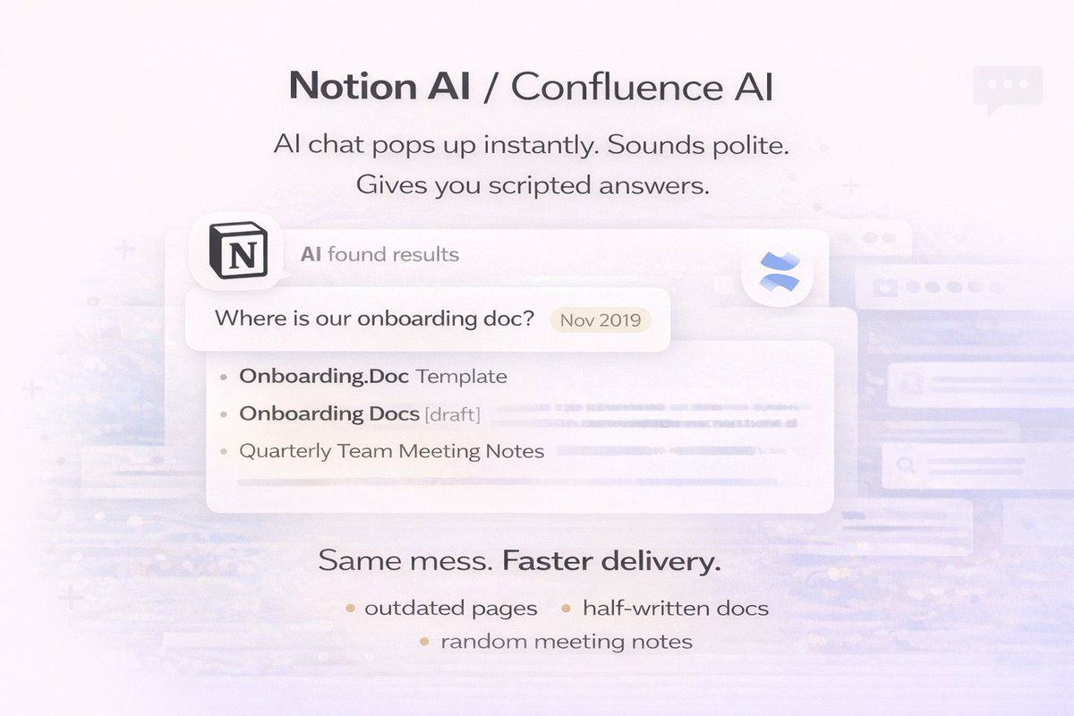 budventuretech's tweet photo. Google Search gives fast answers, but you still verify.
Chatbots respond instantly, but you ask for a human.

AI didn’t fail.
It exposed unclear systems. https://t.co/hvMRRa4ke9