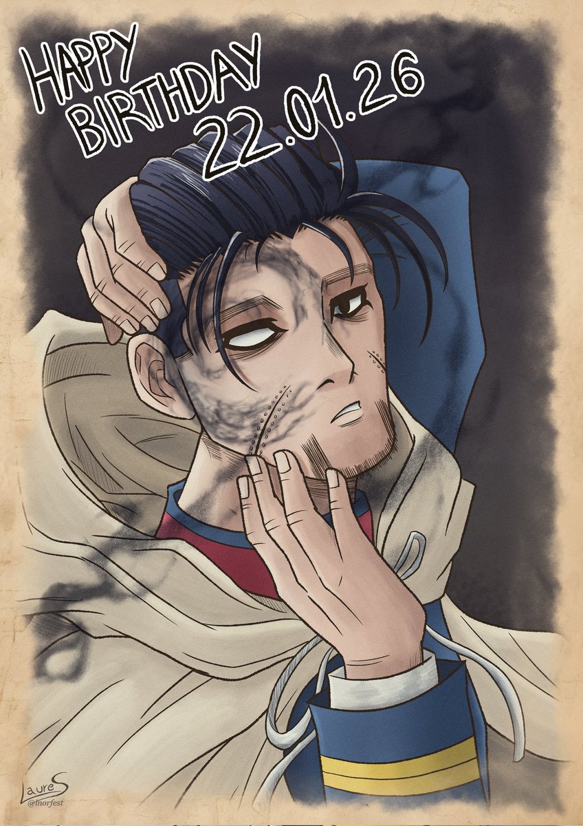 lnorfest's tweet photo. Happy Birthday, Ogata!🐱

#尾形百之助生誕祭2026
#ogata #goldenkamuy https://t.co/Q3PBKu82uG
