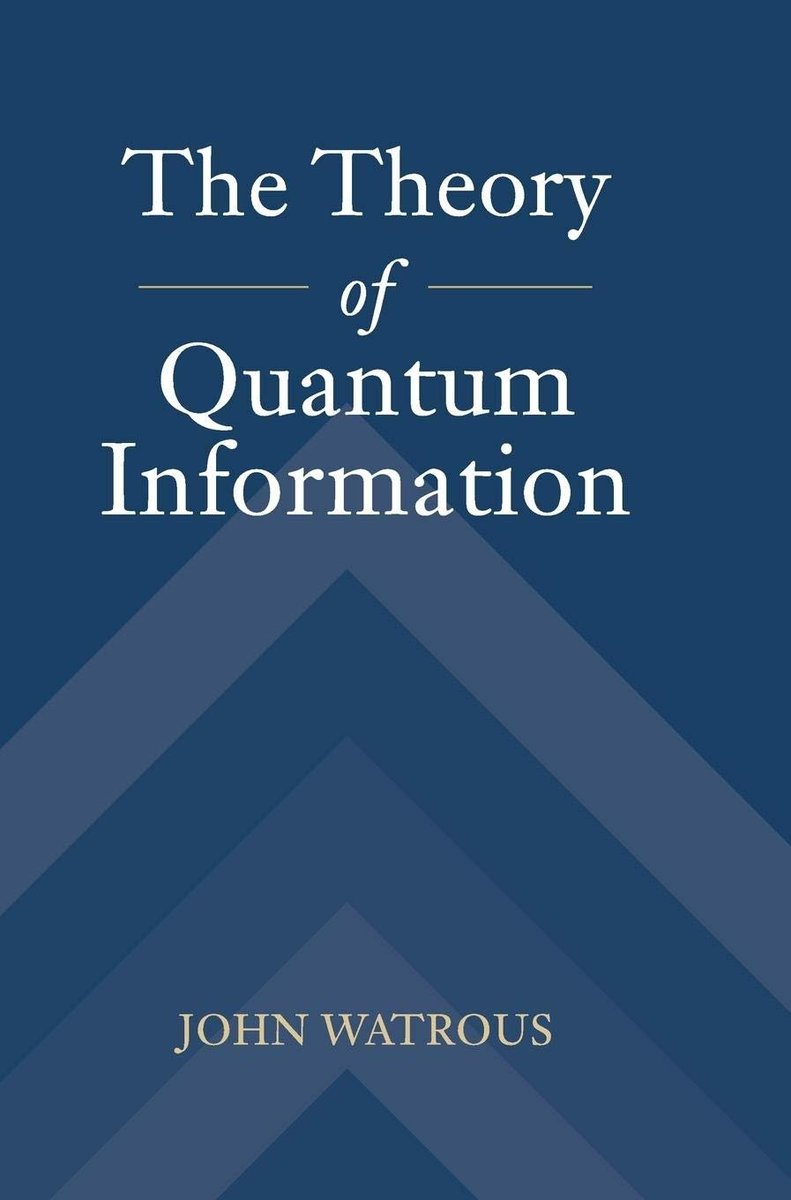 "The Theory of Quantum Information" 
by John Watrous

🎉 Get book PDF 
cs.uwaterloo.ca/~watrous/TQI/