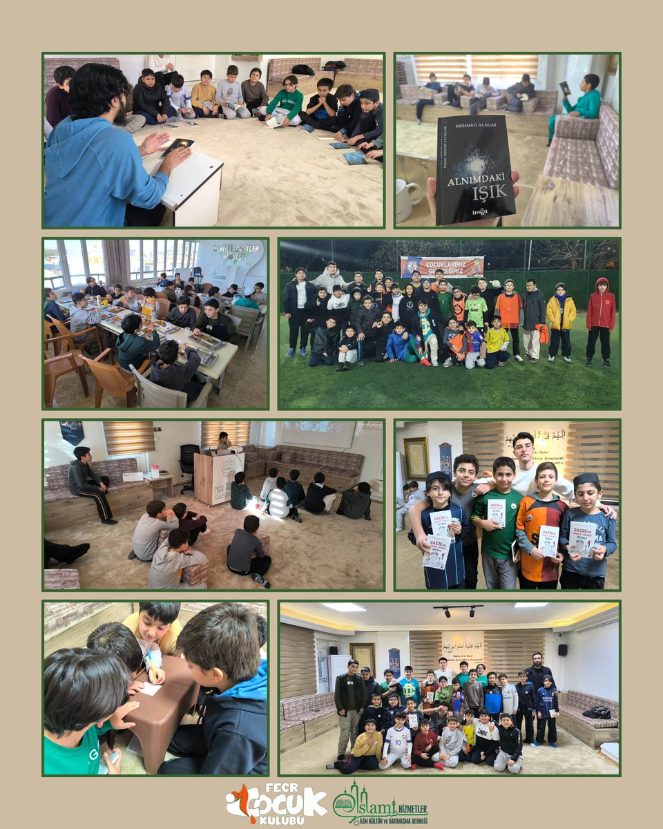 Fecrogrenci's tweet photo. 📚Fecr Çocuk Akademisi’nde Kitap Okuma Kampı'nda Alnımdaki Işık’ı okuyup değerlendirdik; halı saha sinema ve bilgi yarışmalarıyla keyifli vakit geçirdik. Gazze’yi konuştuk, ağabeylerimizin nasihatlerini dinledik  daha pek çok etkinlik eşliğinde güzel ve bereketli anlar yaşadık. https://t.co/M28p46uO2M